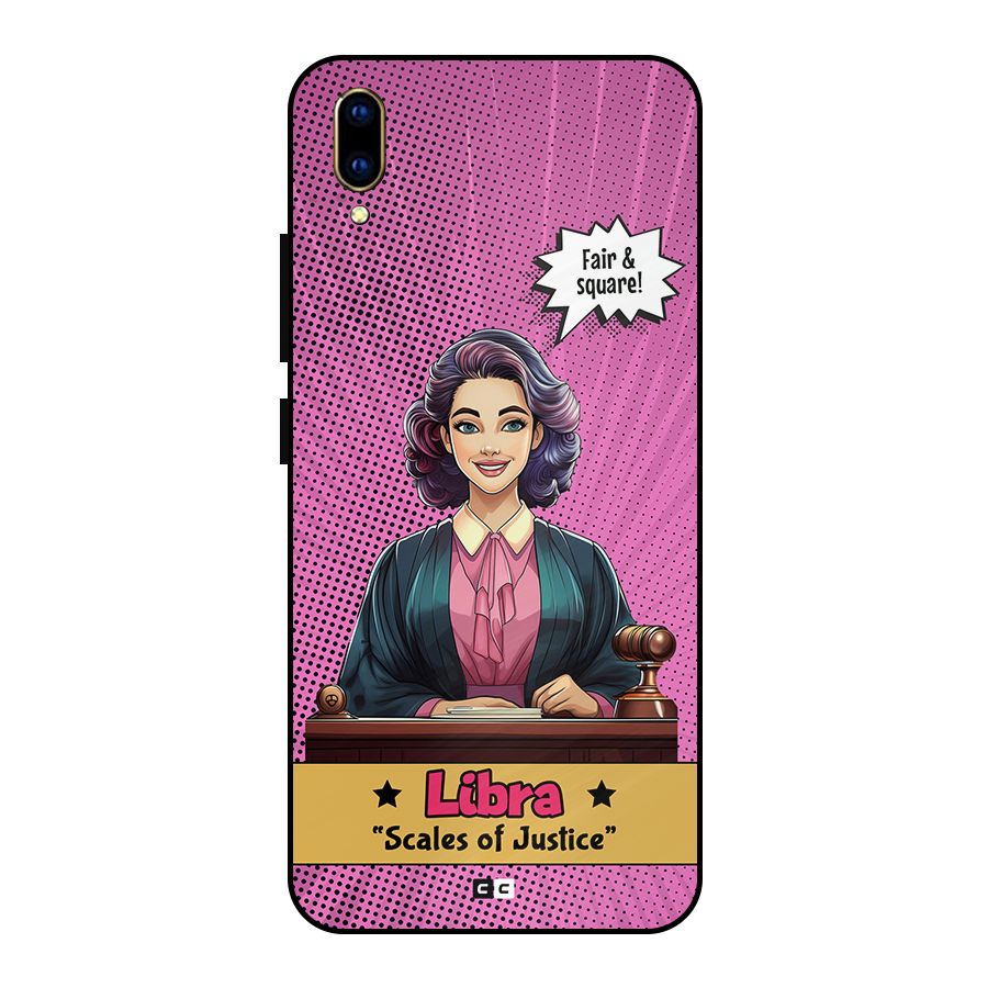 Libra Justice Metal Back Case for Vivo V11 Pro