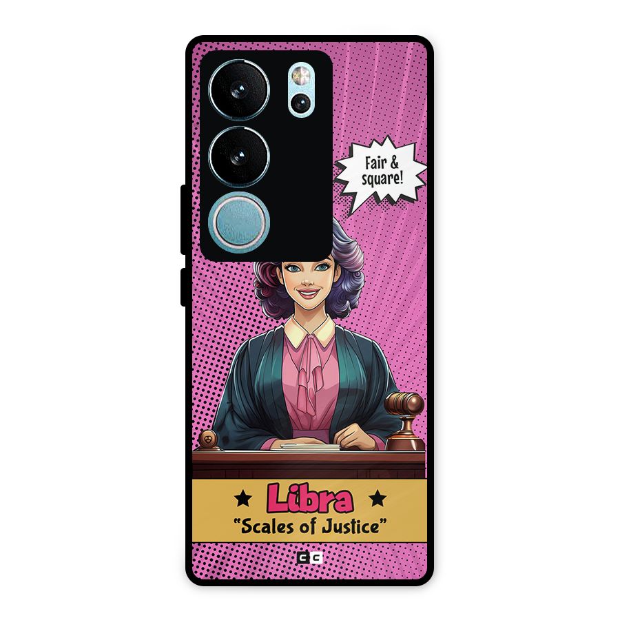 Libra Justice Metal Back Case for Vivo V29