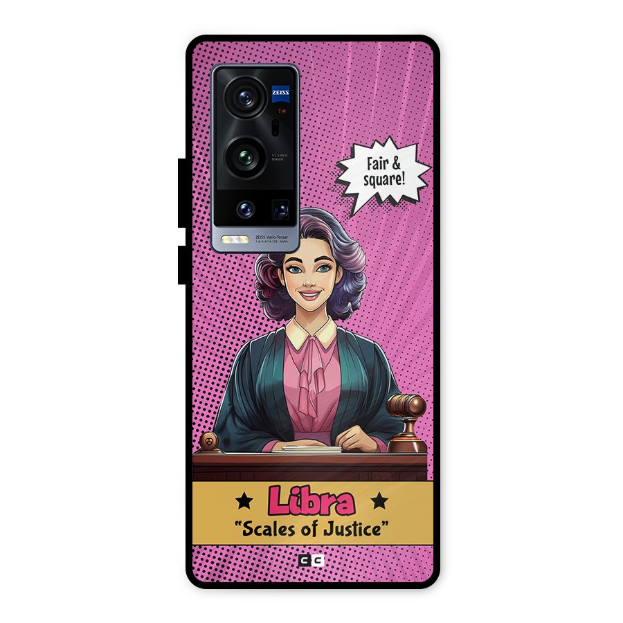 Libra Justice Metal Back Case for Vivo X60 Pro Plus