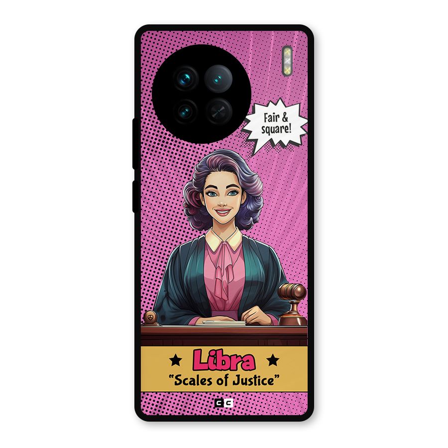Libra Justice Metal Back Case for Vivo X90