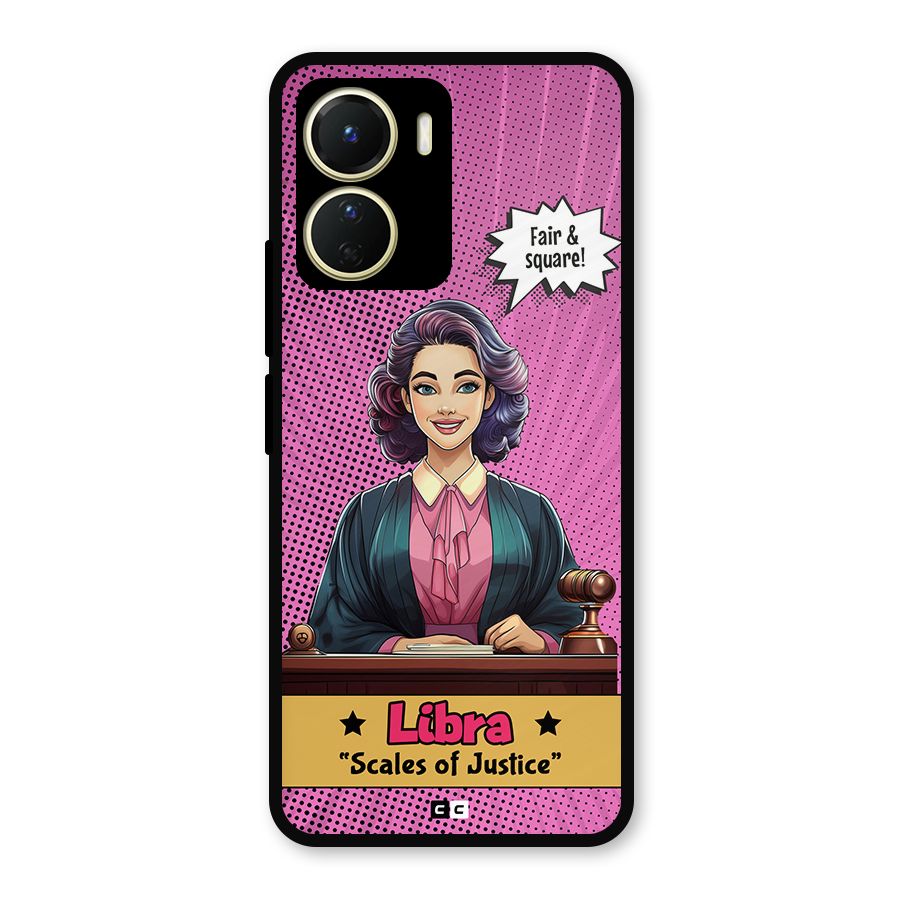 Libra Justice Metal Back Case for Vivo Y16