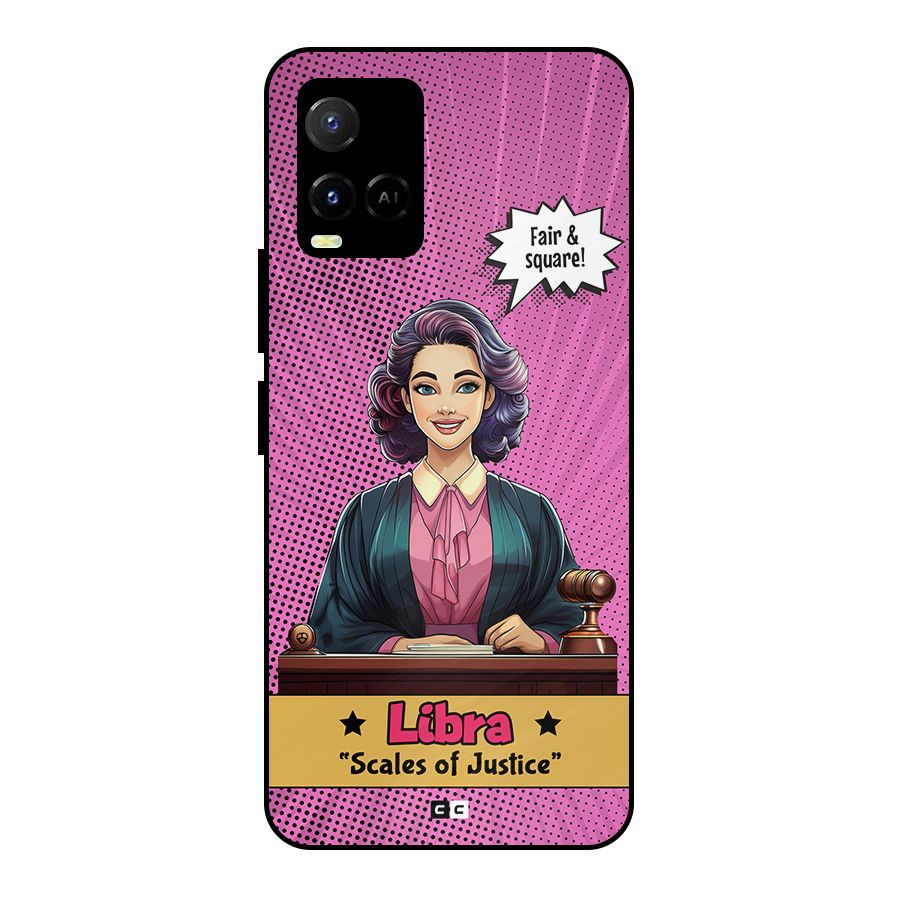 Libra Justice Metal Back Case for Vivo Y21A