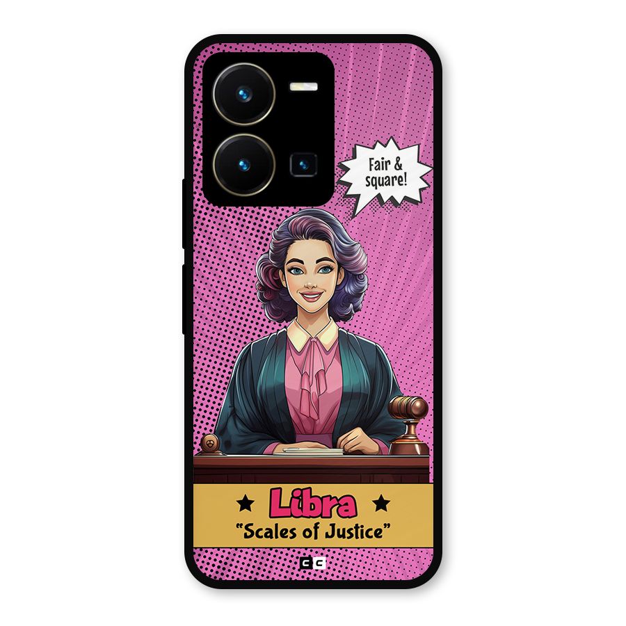 Libra Justice Metal Back Case for Vivo Y35