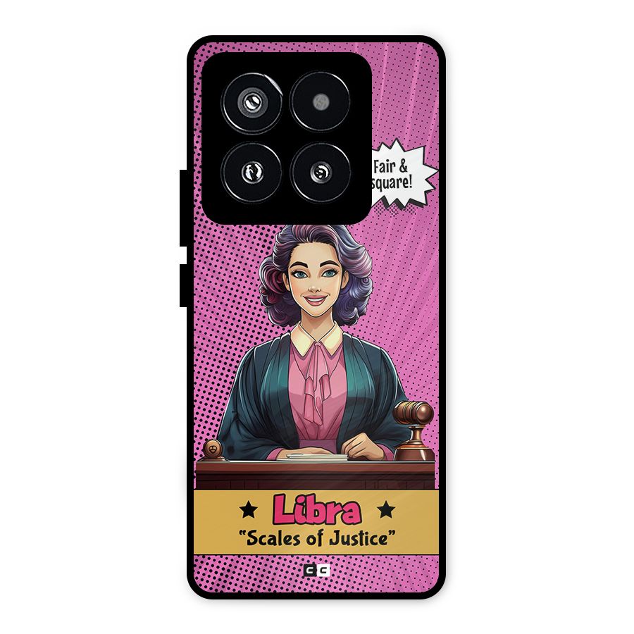 Libra Justice Metal Back Case for Xiaomi 14 Pro
