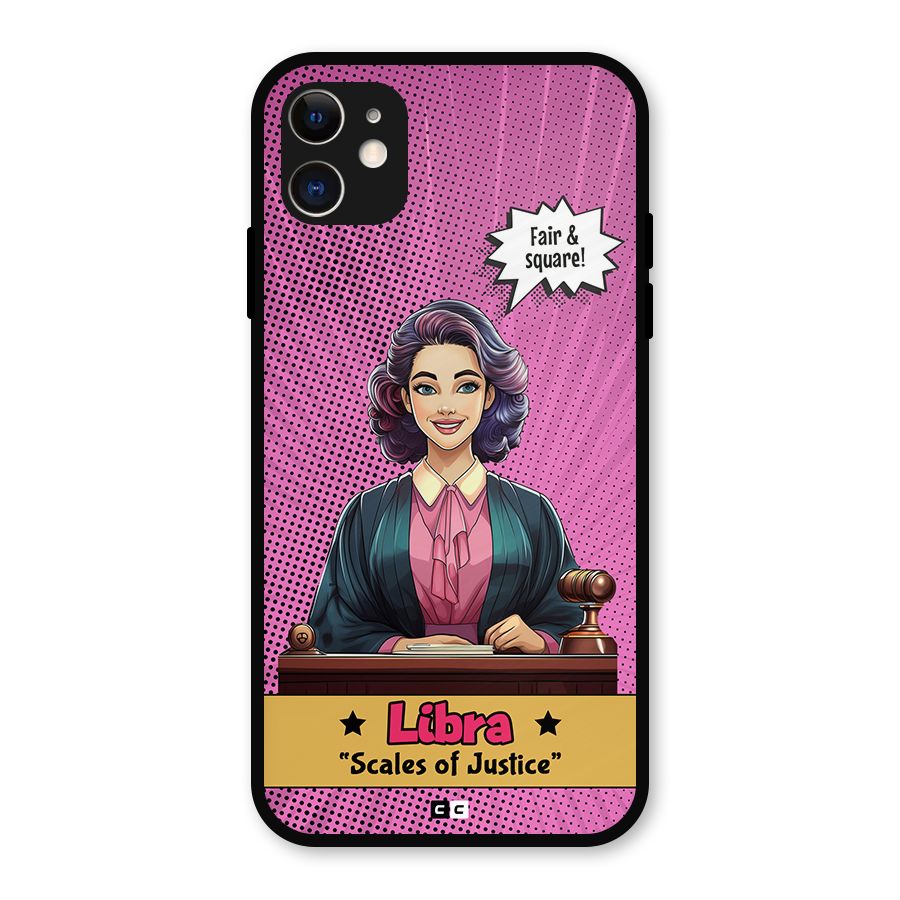 Libra Justice Metal Back Case for iPhone 11