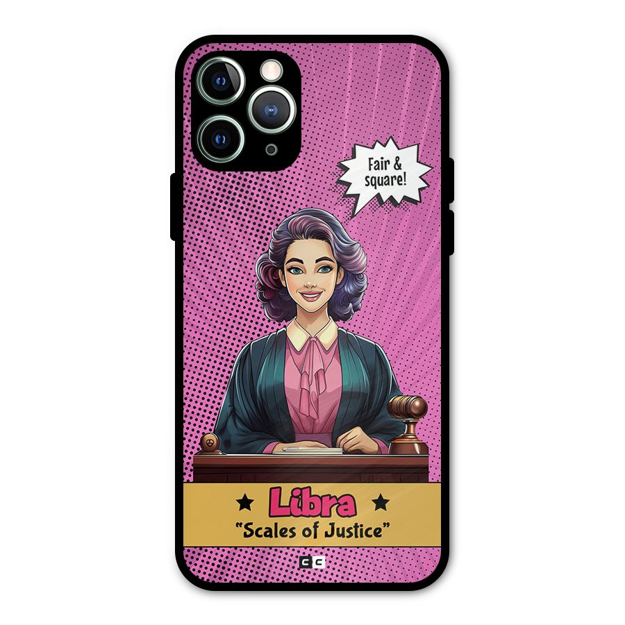 Libra Justice Metal Back Case for iPhone 11 Pro Max