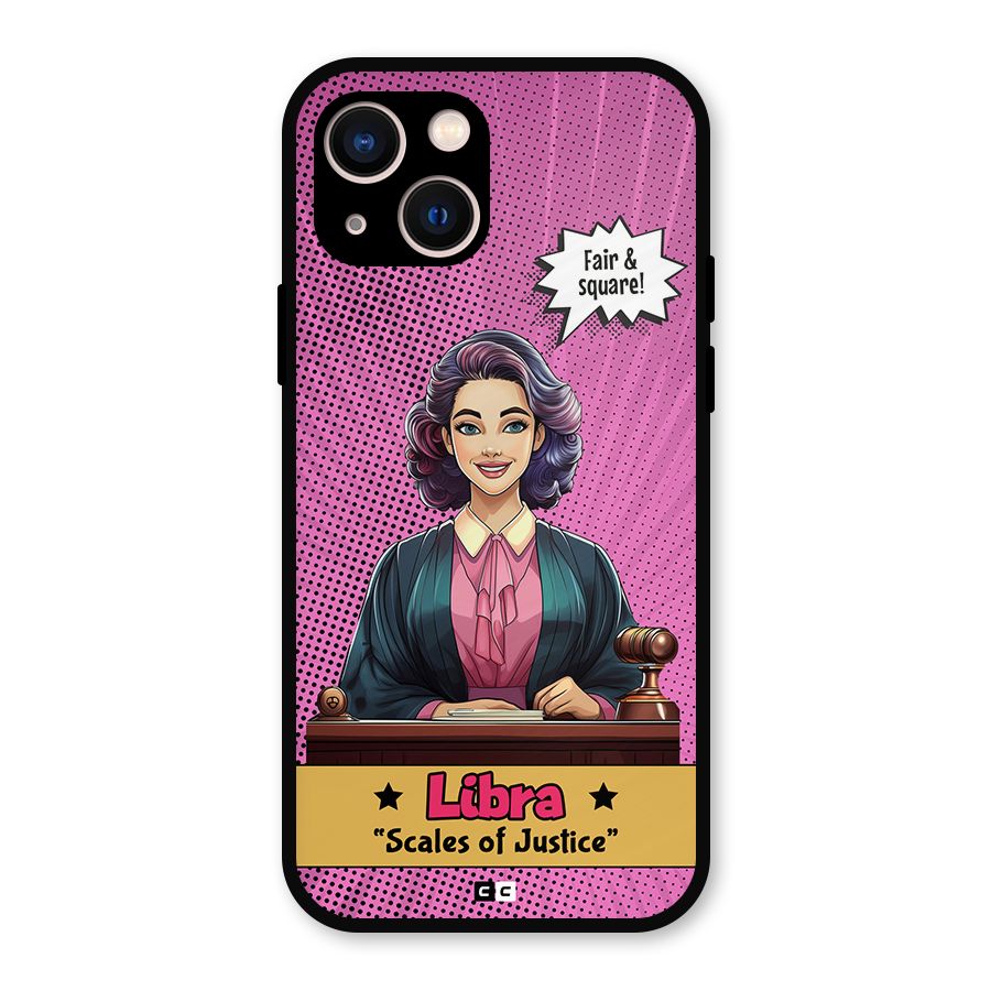 Libra Justice Metal Back Case for iPhone 13