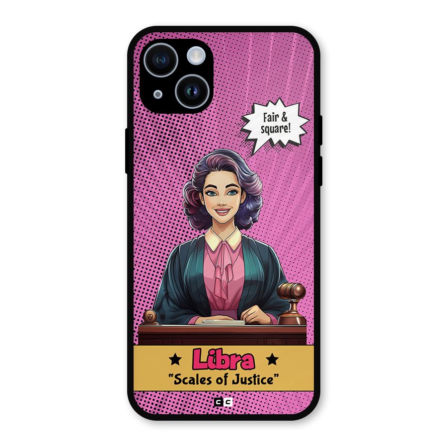 Libra Justice Metal Back Case for iPhone 14