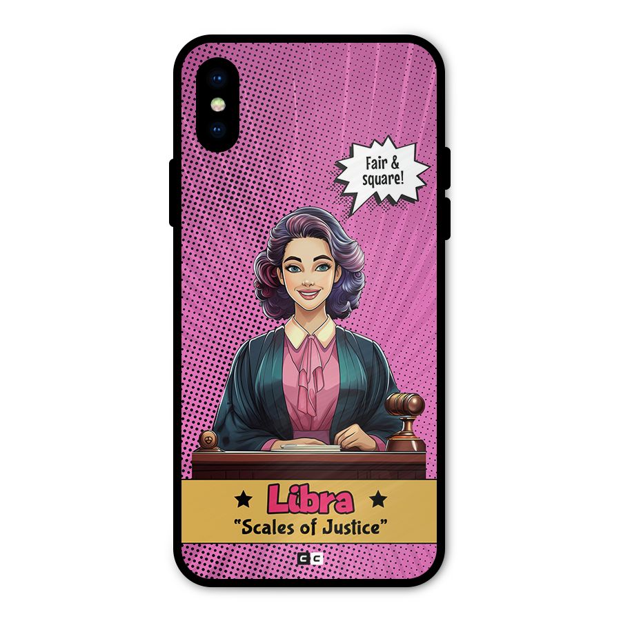 Libra Justice Metal Back Case for iPhone X