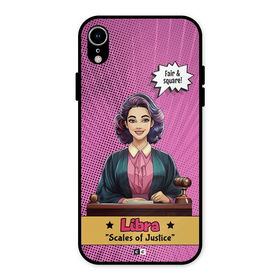 Libra Justice Metal Back Case for iPhone XR
