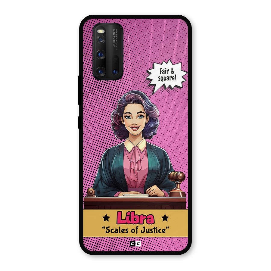 Libra Justice Metal Back Case for iQOO 3