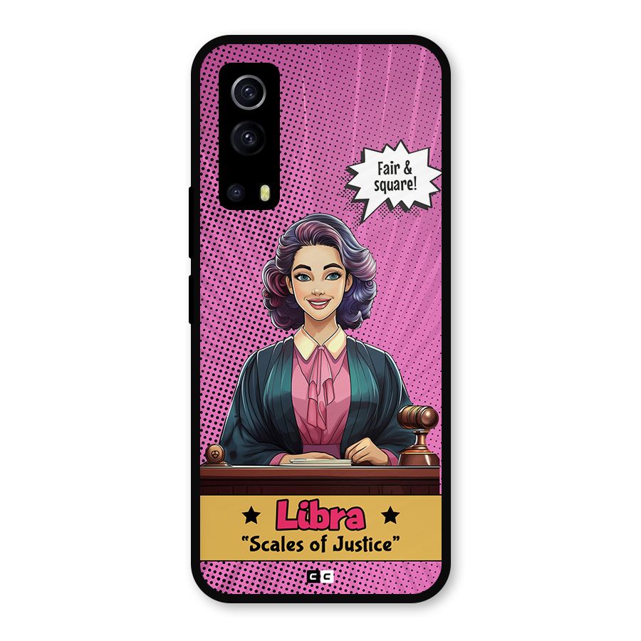 Libra Justice Metal Back Case for iQOO Z3