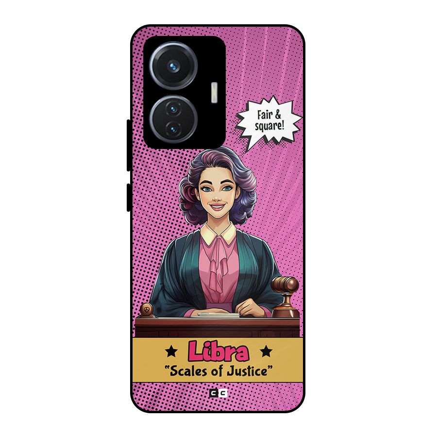 Libra Justice Metal Back Case for iQOO Z6 44W