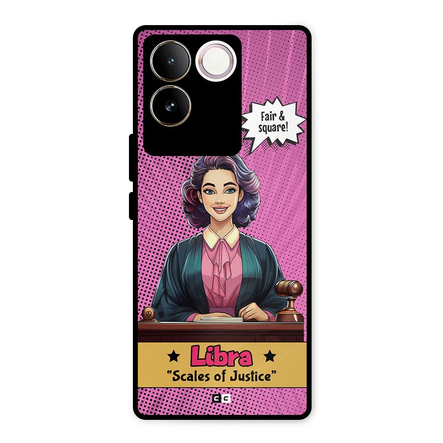 Libra Justice Metal Back Case for iQOO Z7 Pro