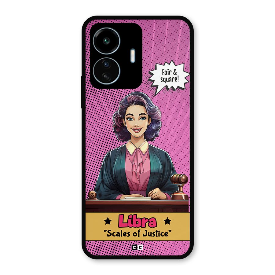Libra Justice Metal Back Case for vivo iQOO Z6 Lite 5G