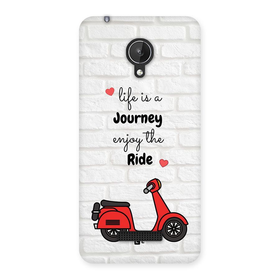 Life Is A Journey Back Case for Canvas Spark Q380