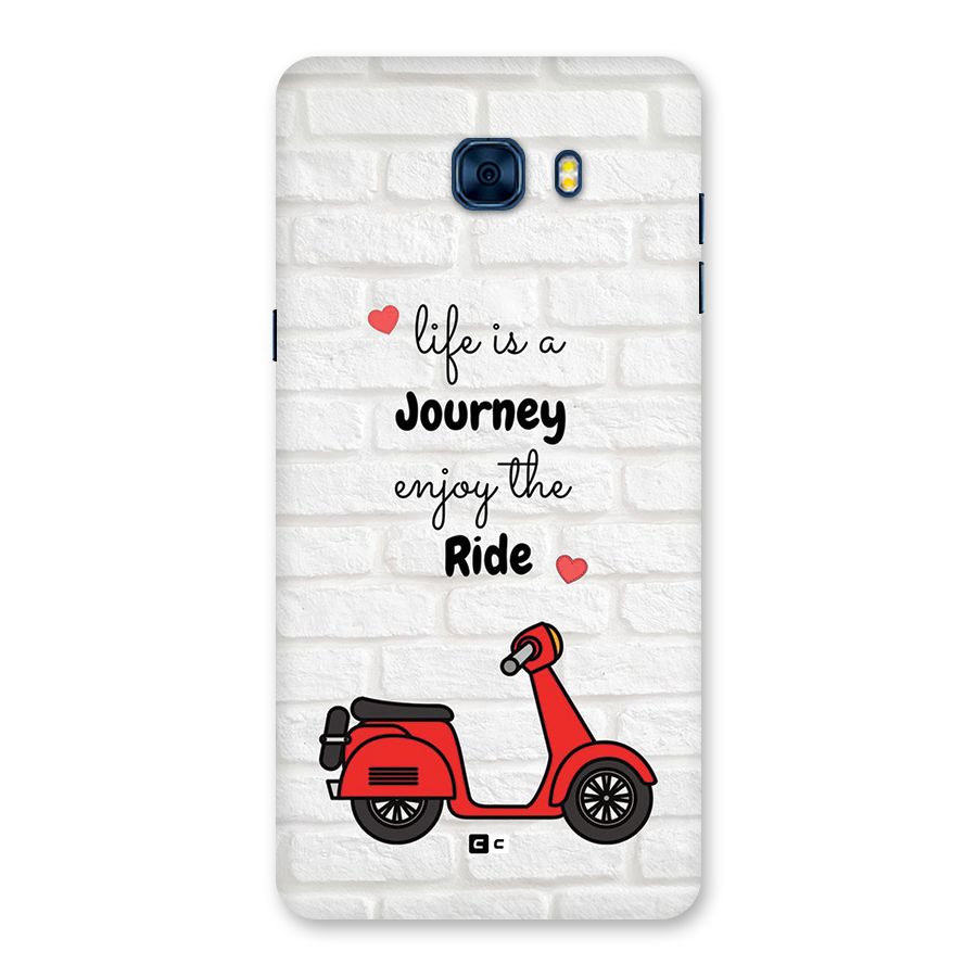 Life Is A Journey Back Case for Galaxy C7 Pro
