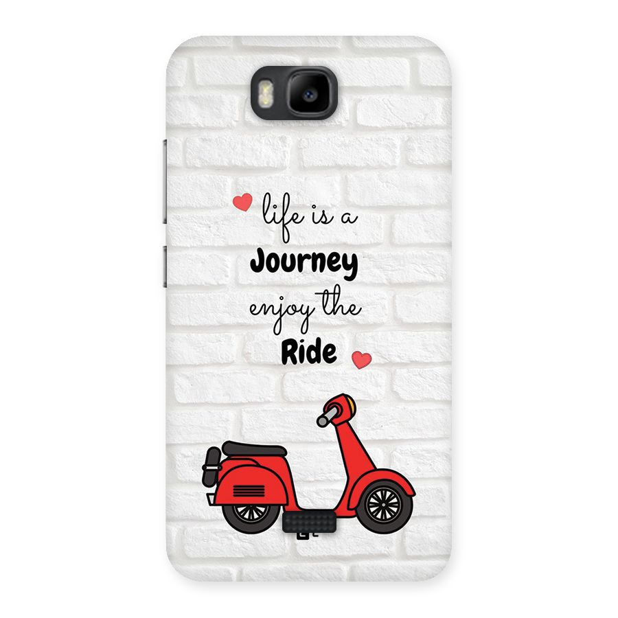 Life Is A Journey Back Case for Honor Bee