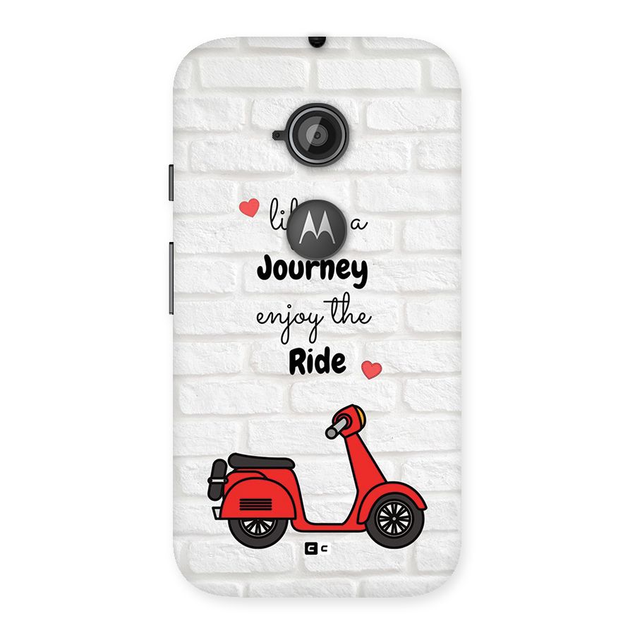 Life Is A Journey Back Case for Moto E 2nd Gen