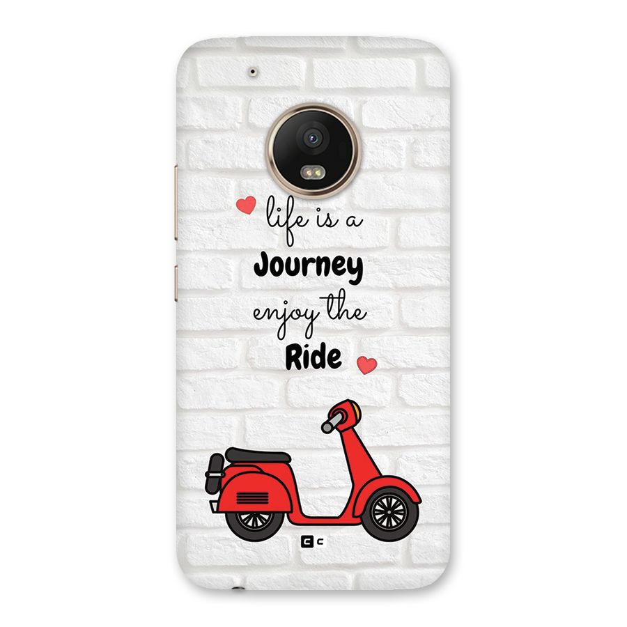 Life Is A Journey Back Case for Moto G5 Plus