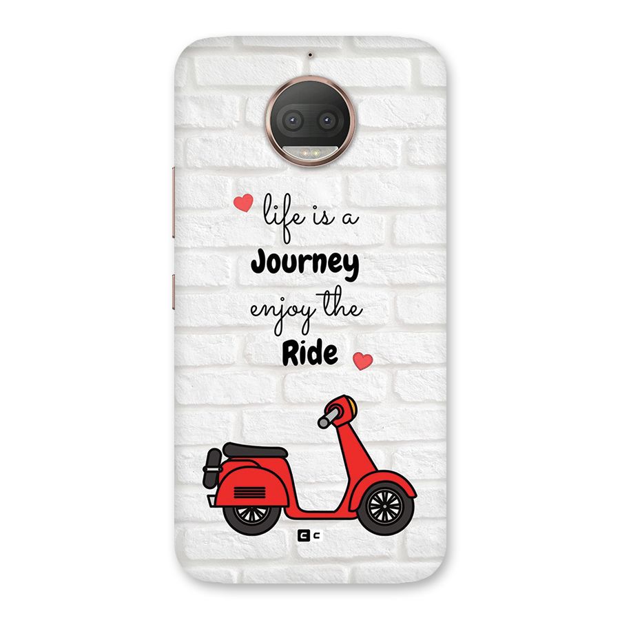 Life Is A Journey Back Case for Moto G5s Plus