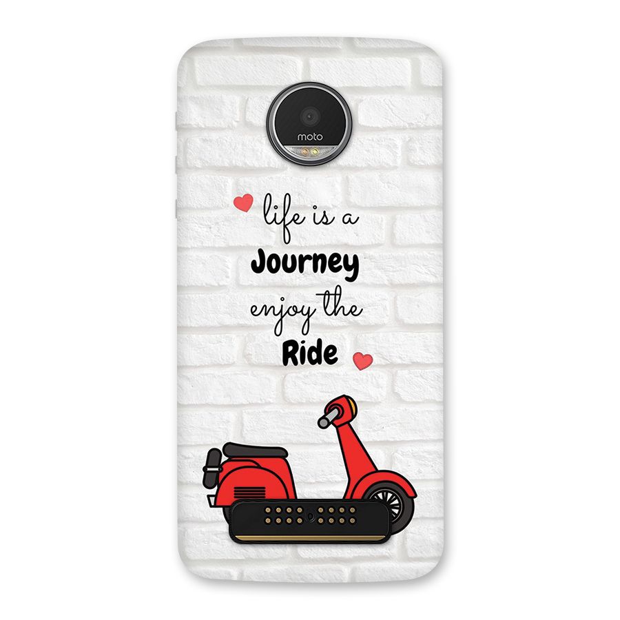 Life Is A Journey Back Case for Moto Z Play