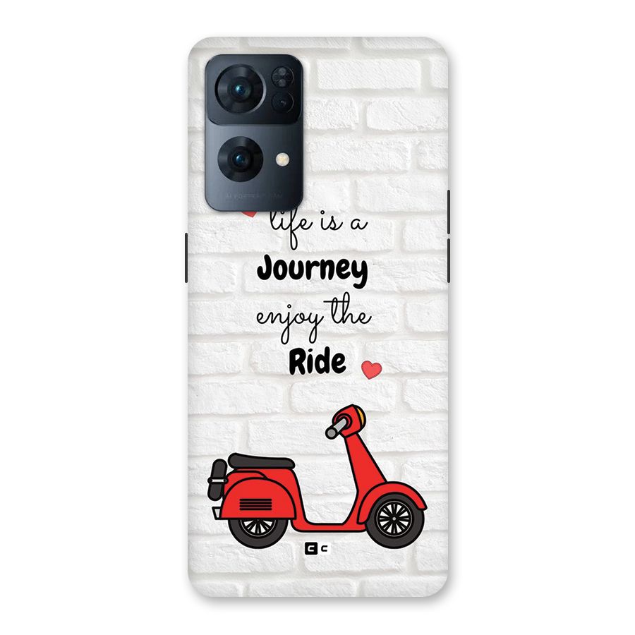Life Is A Journey Back Case for Oppo Reno7 Pro 5G