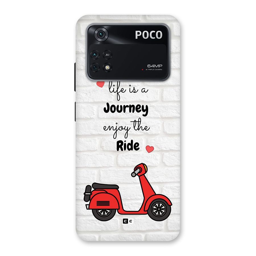 Life Is A Journey Back Case for Poco M4 Pro 4G