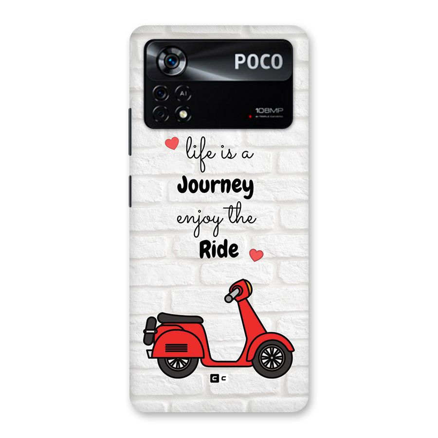 Life Is A Journey Back Case for Poco X4 Pro 5G