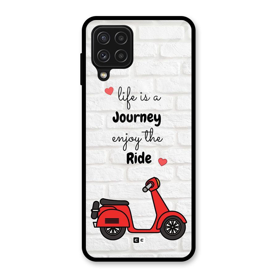 Life Is A Journey Glass Back Case for Galaxy A22 4G