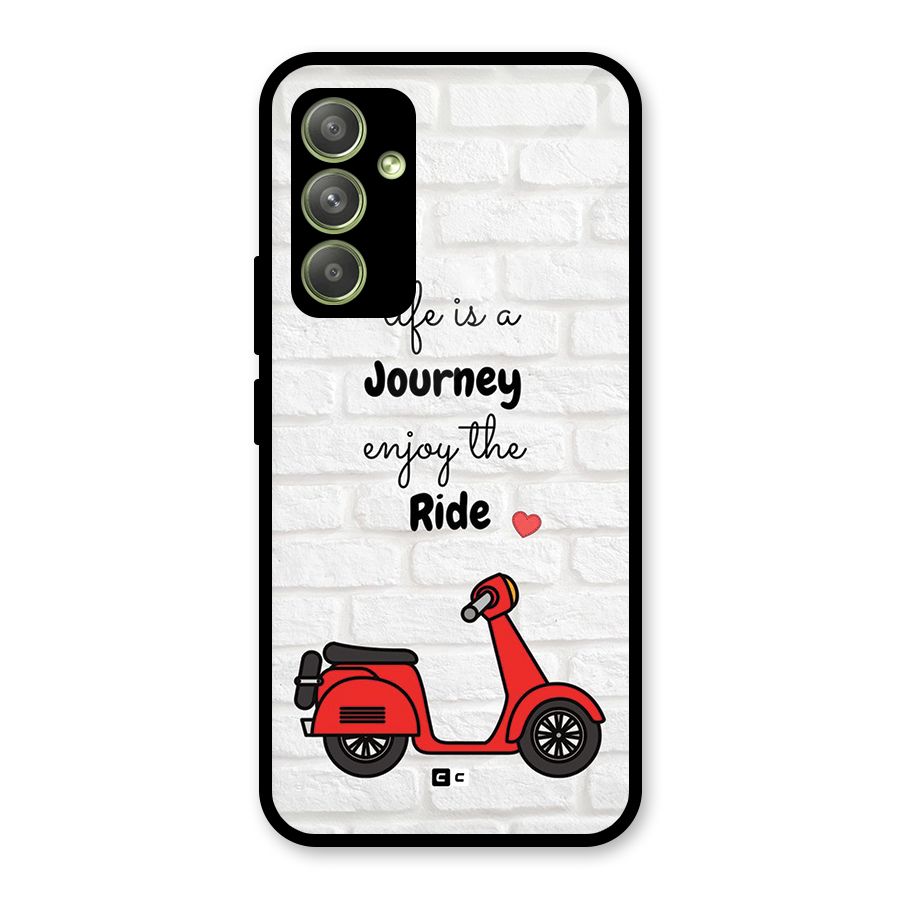 Life Is A Journey Glass Back Case for Galaxy A54