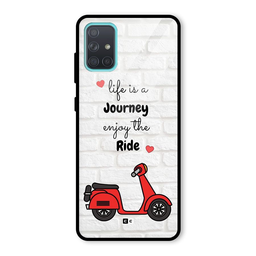 Life Is A Journey Glass Back Case for Galaxy A71