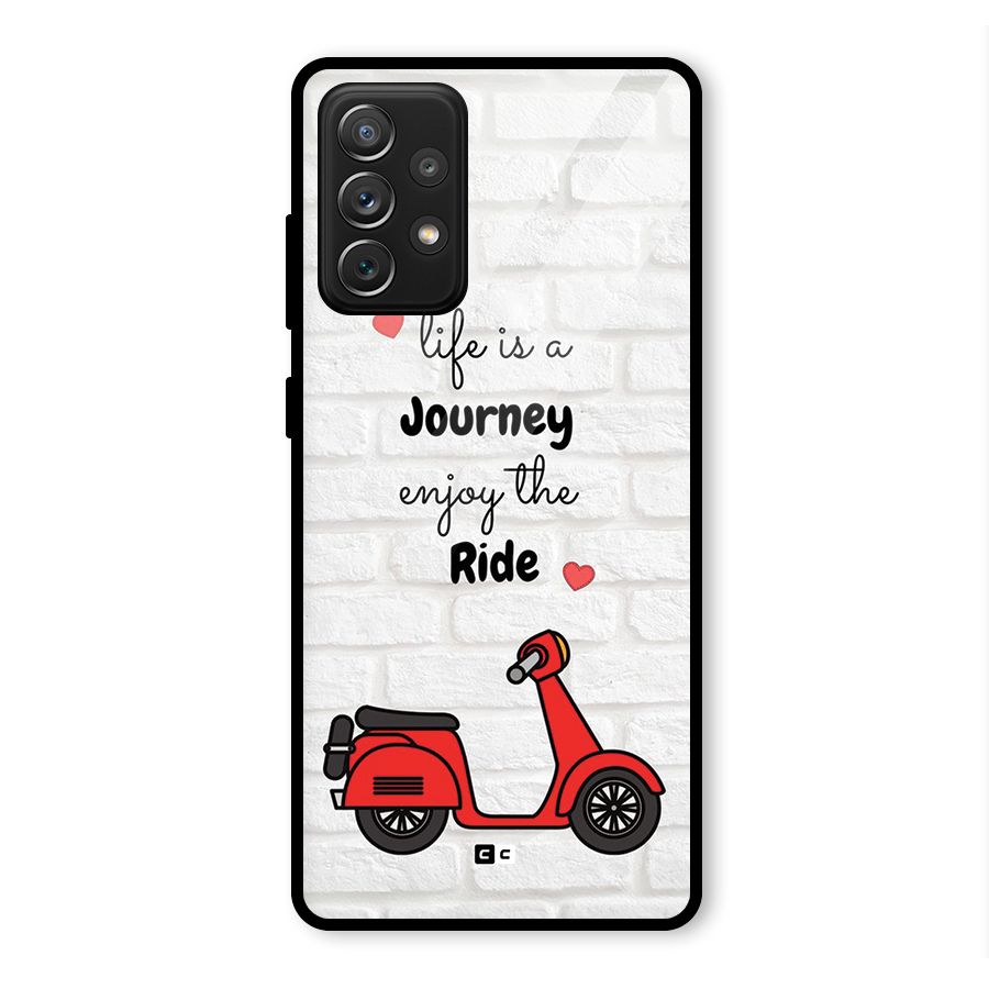 Life Is A Journey Glass Back Case for Galaxy A72
