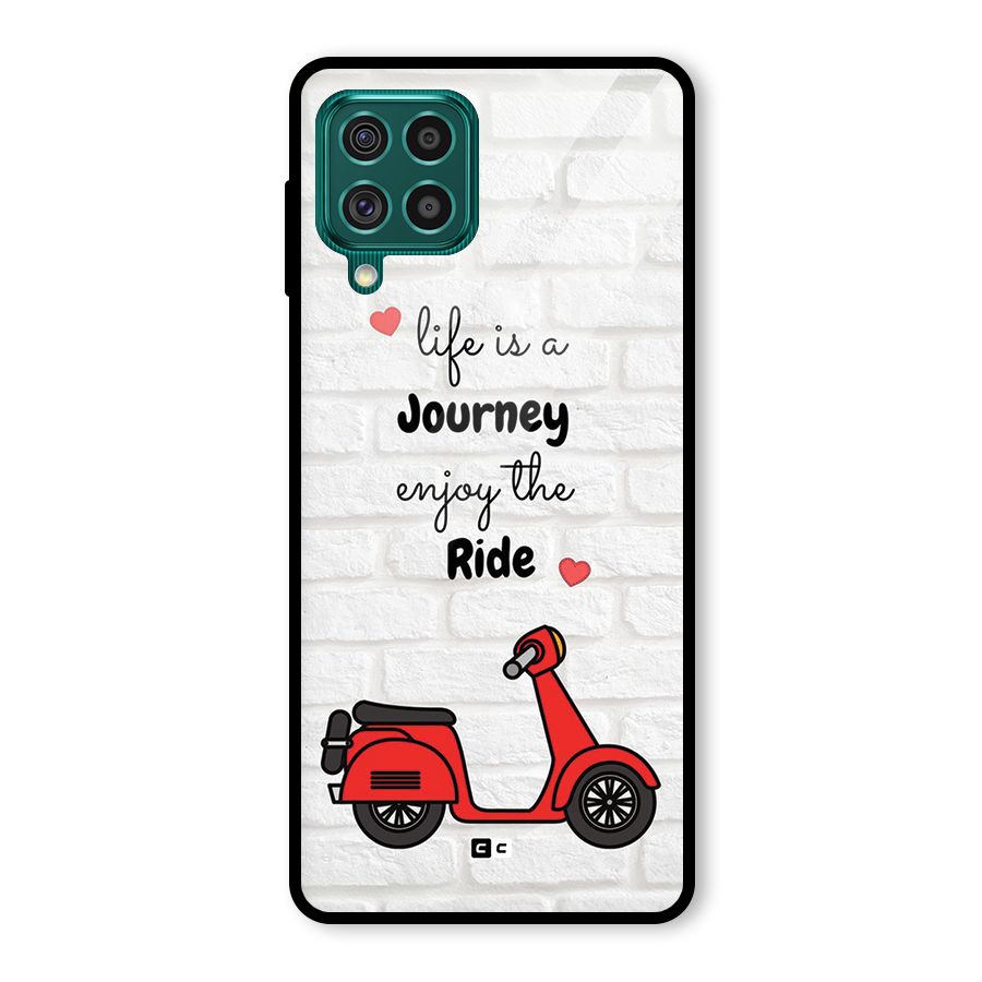 Life Is A Journey Glass Back Case for Galaxy F62