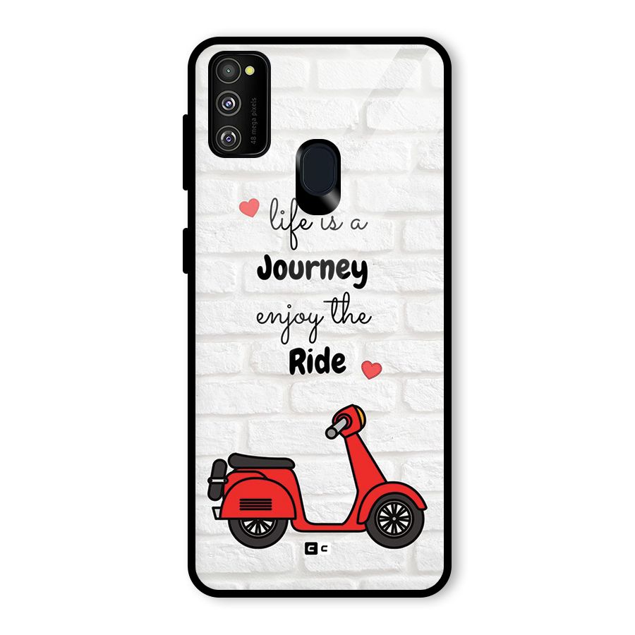 Life Is A Journey Glass Back Case for Galaxy M30s