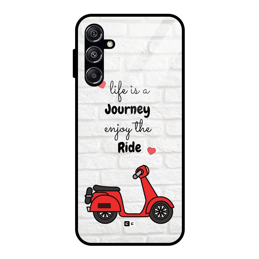 Life Is A Journey Glass Back Case for Galaxy M34 5G