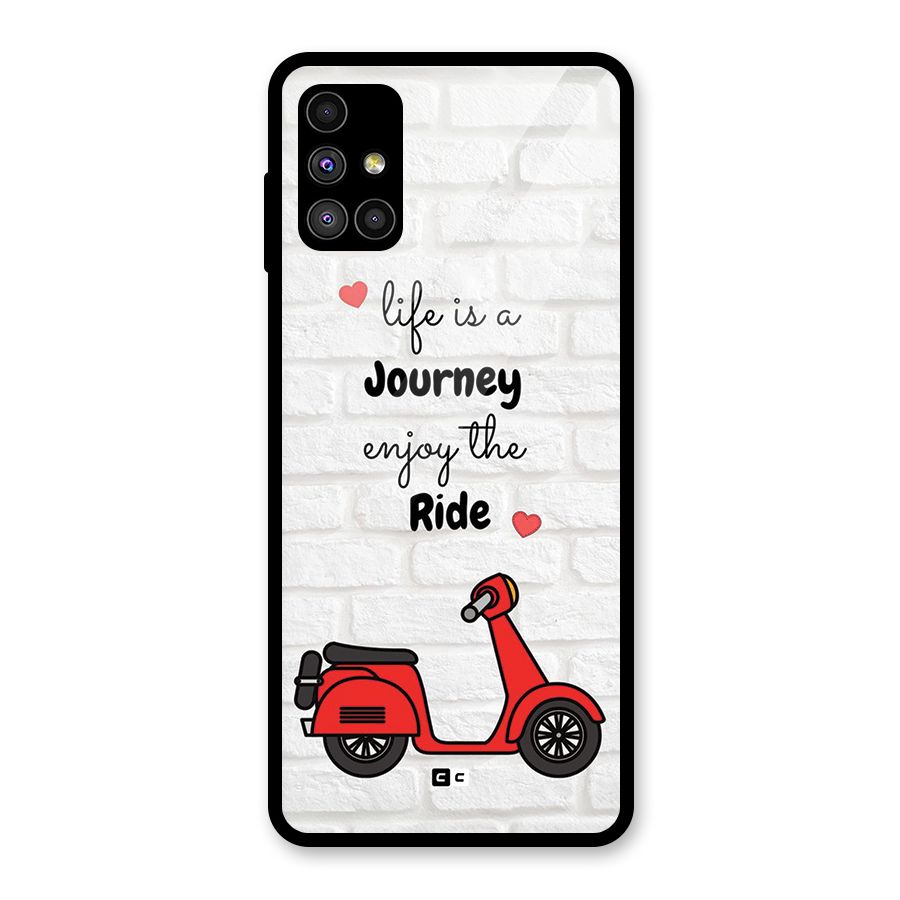 Life Is A Journey Glass Back Case for Galaxy M51
