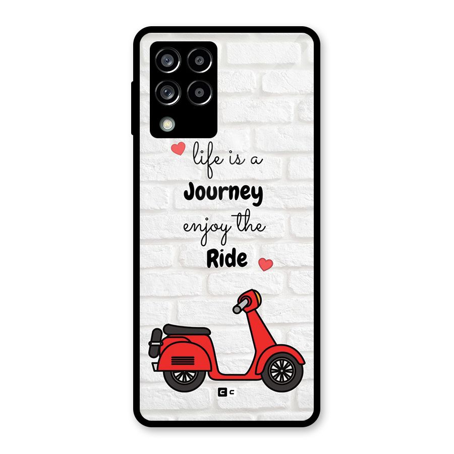 Life Is A Journey Glass Back Case for Galaxy M53 5G
