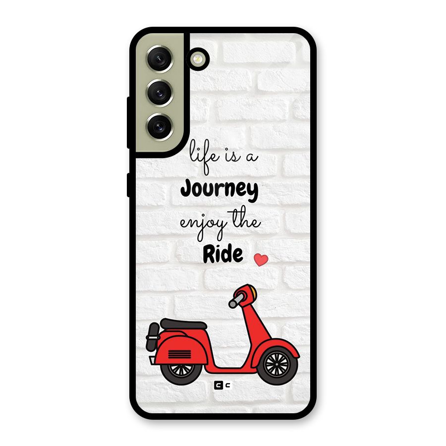 Life Is A Journey Glass Back Case for Galaxy S21 FE 5G