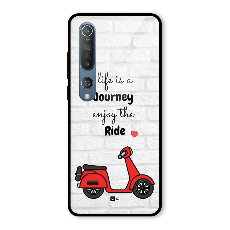 Life Is A Journey Glass Back Case for Mi 10