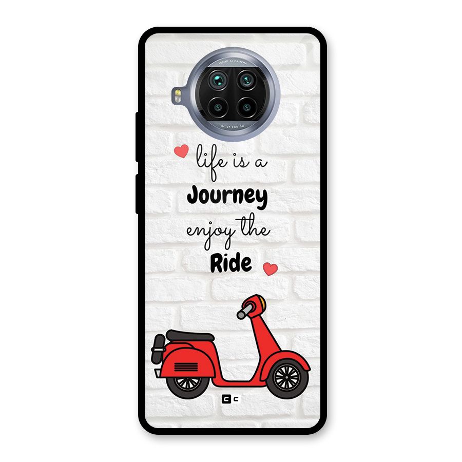 Life Is A Journey Glass Back Case for Mi 10i