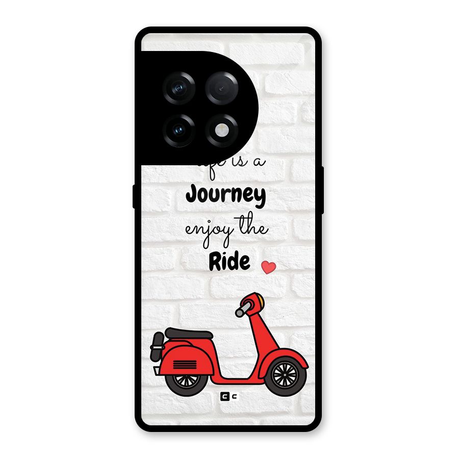 Life Is A Journey Glass Back Case for OnePlus 11R