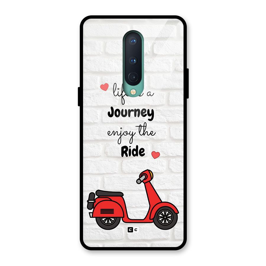 Life Is A Journey Glass Back Case for OnePlus 8