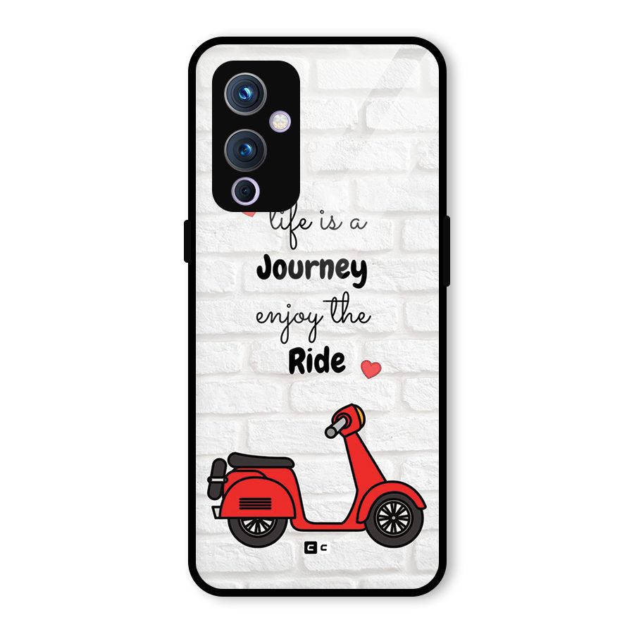 Life Is A Journey Glass Back Case for OnePlus 9