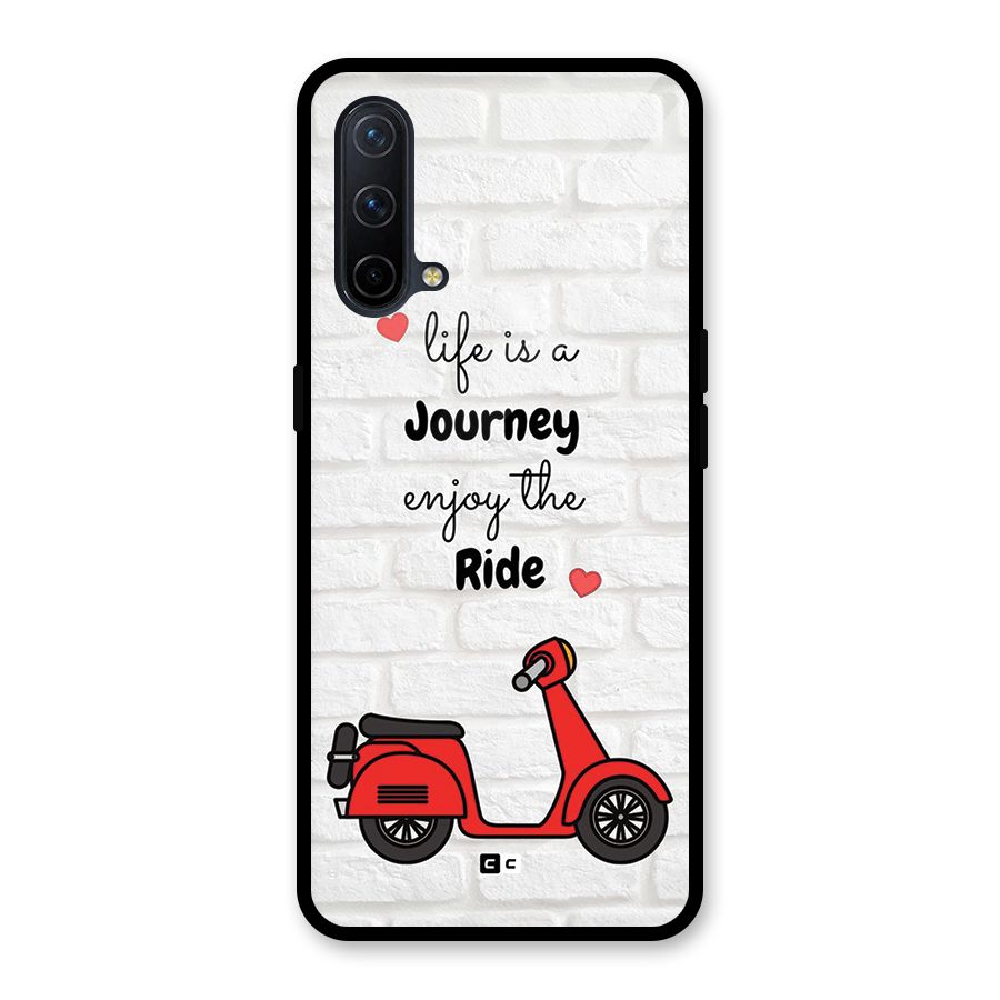 Life Is A Journey Glass Back Case for OnePlus Nord CE 5G