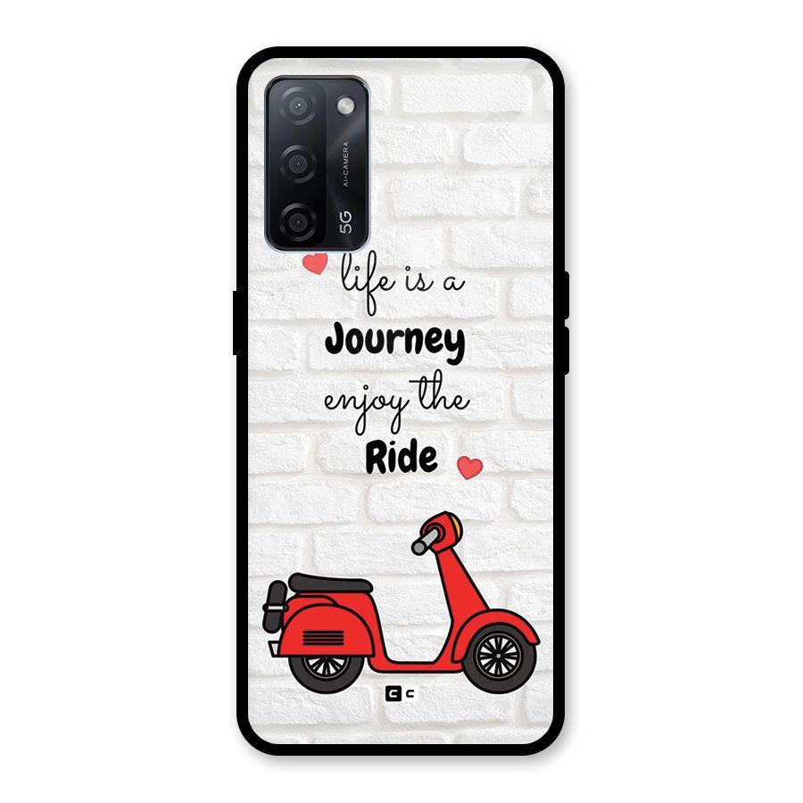 Life Is A Journey Glass Back Case for Oppo A53s 5G