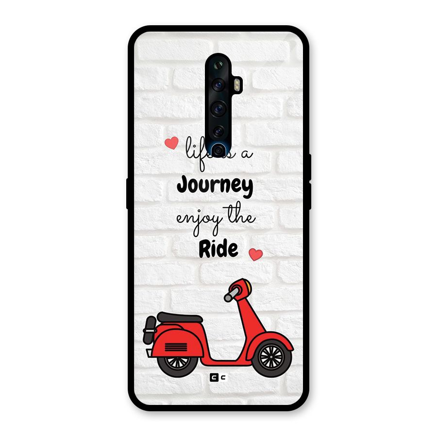 Life Is A Journey Glass Back Case for Oppo Reno2 F