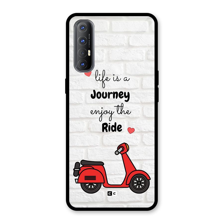 Life Is A Journey Glass Back Case for Oppo Reno3 Pro