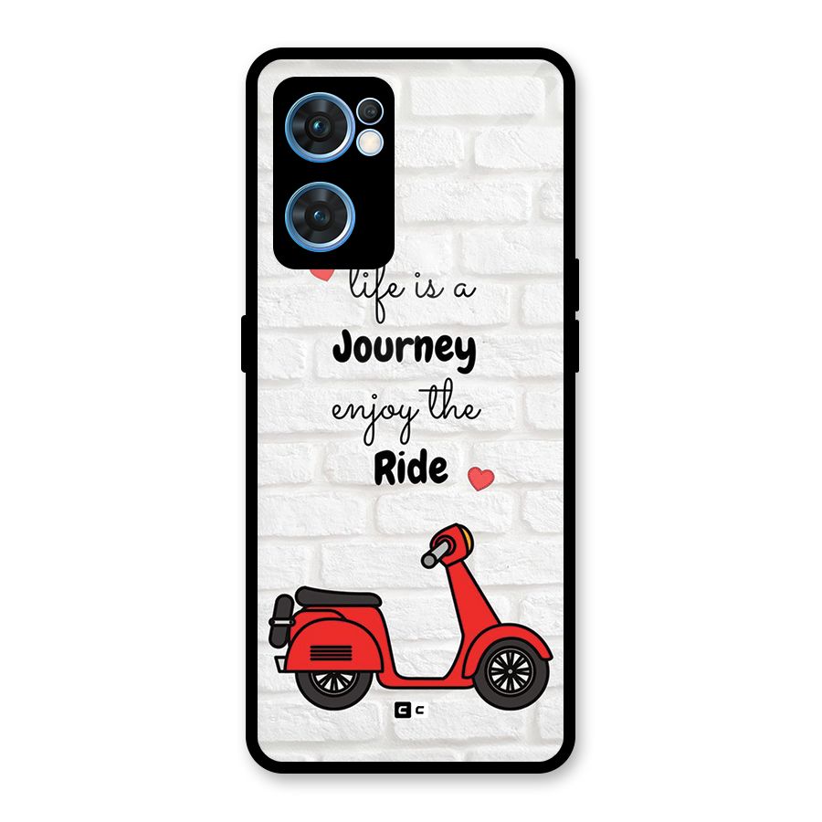 Life Is A Journey Glass Back Case for Oppo Reno7 5G