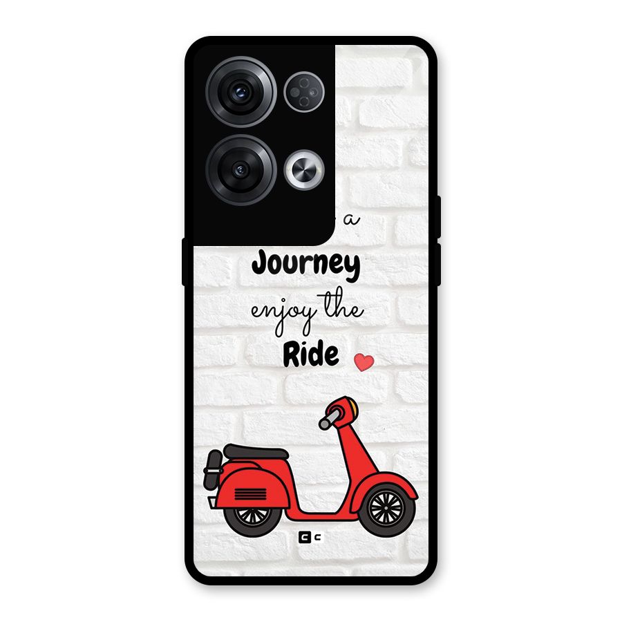 Life Is A Journey Glass Back Case for Oppo Reno8 Pro 5G